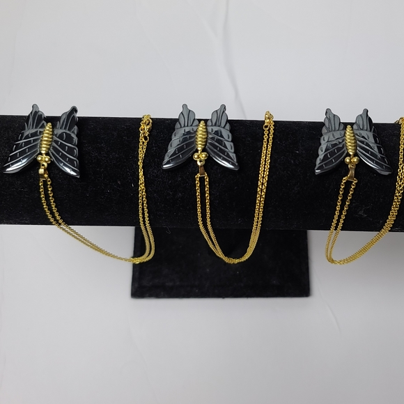 Hematite Butterfly Necklace - Picture 11 of 11